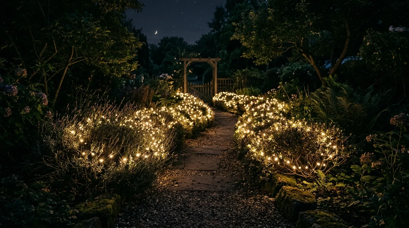 Light the pergola or outdoor dining area for 14 Gorgeous Garden Lighting Ideas for a Magical Nighttime Landscape