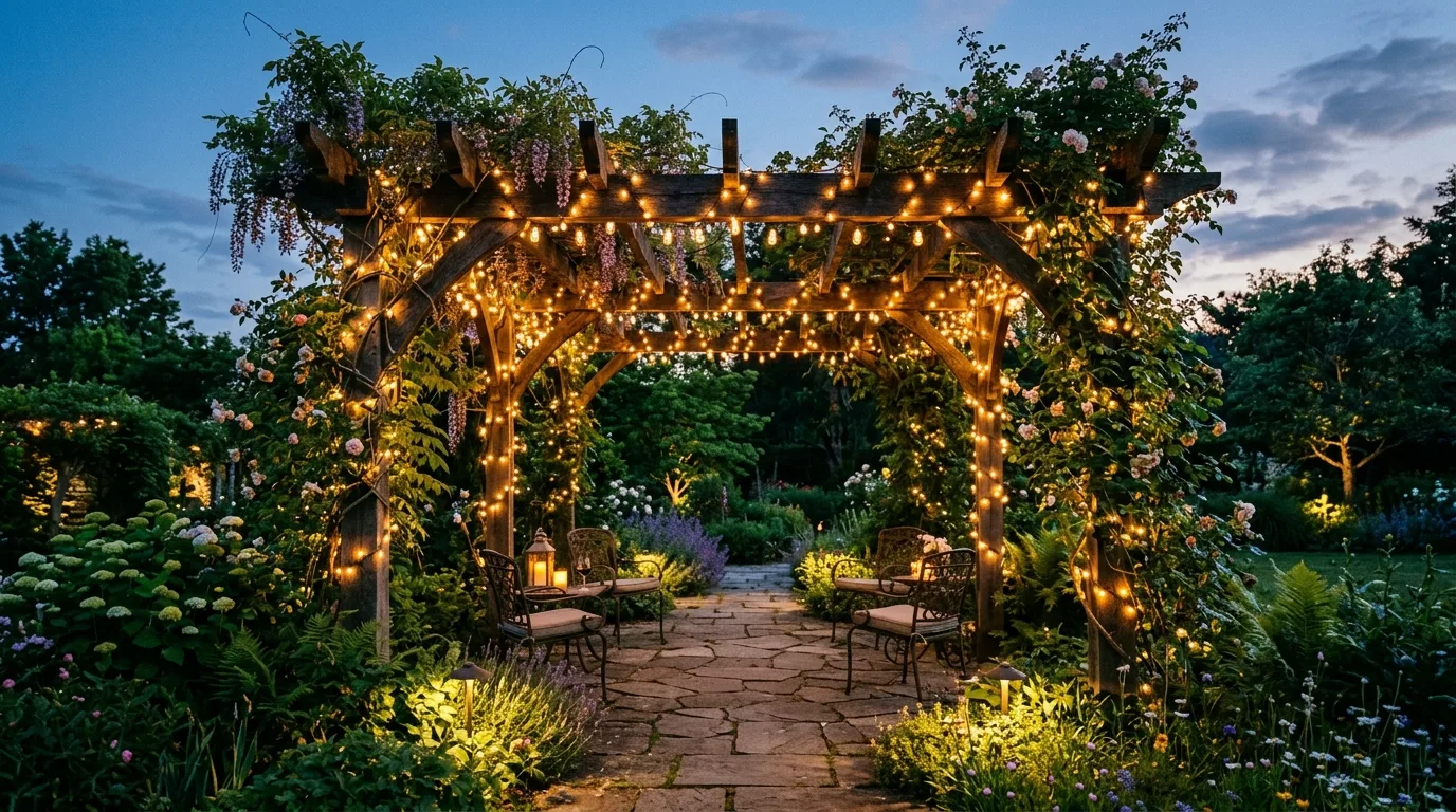 Outline steps and changes in level for 14 Gorgeous Garden Lighting Ideas for a Magical Nighttime Landscape