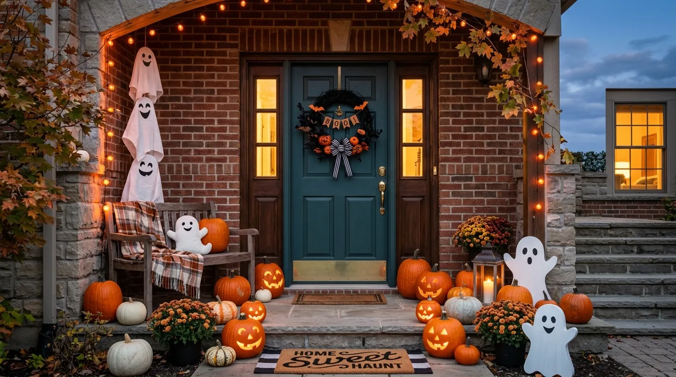 12 Spooky and Cute Halloween Door Decor Ideas for Trick-or-Treaters