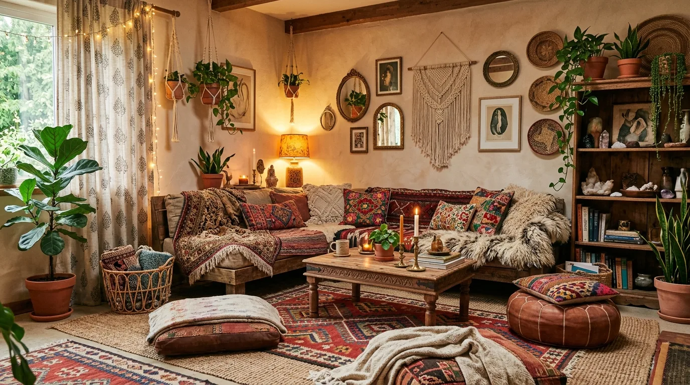 Soften the room with curtains and textiles for 12 Essential Home Decor Ideas for Living Room Layouts