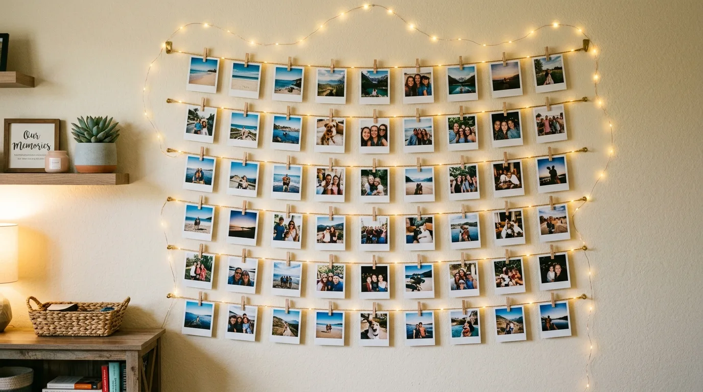 Add a round mirror to reflect light for 14 Inspiring Bedroom Wall Decor Ideas to Wake Up Happy