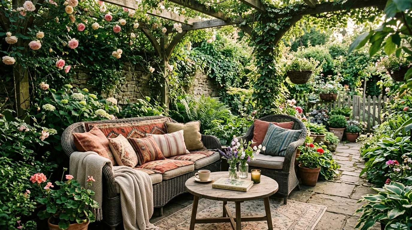 Add a fire pit or warm gathering point for 14 Inspiring Garden Decor Ideas to Create a Backyard Sanctuary