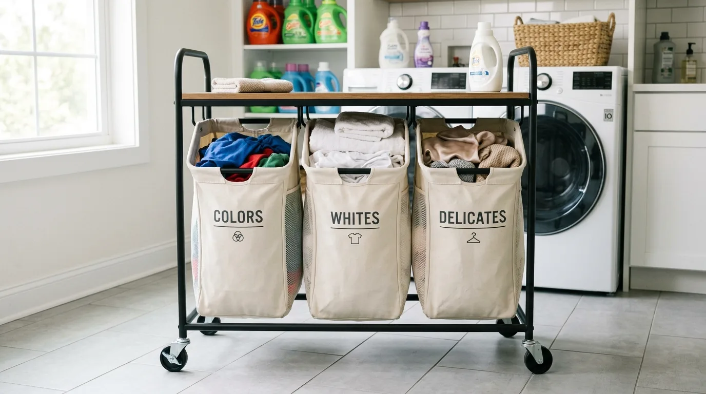 13 Smart Laundry Basket with Wheels Ideas for Easy Sorting