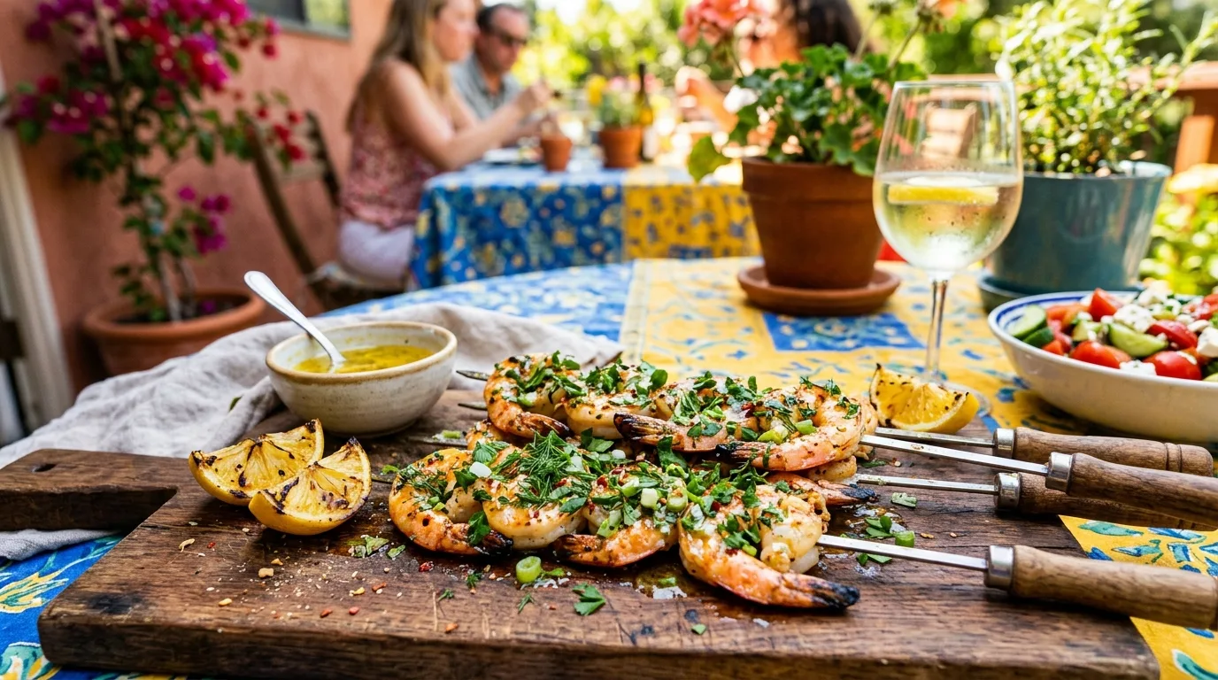 Let the dish stay light and summery for 13 Zesty Lemon Garlic Shrimp Skewers for Easy Summer Grilling