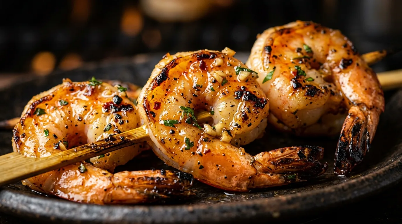 Do not marinate too long for 13 Zesty Lemon Garlic Shrimp Skewers for Easy Summer Grilling