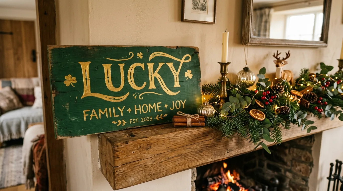 Decorate a tiered tray seasonally for 10 Lucky DIY St Patrick's Day Decor Ideas in Green and Gold