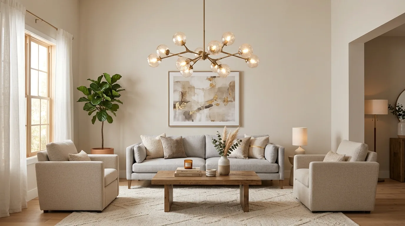 Let lighting do some of the luxury work for 11 Glamorous Luxury Living Room Ideas on a Budget