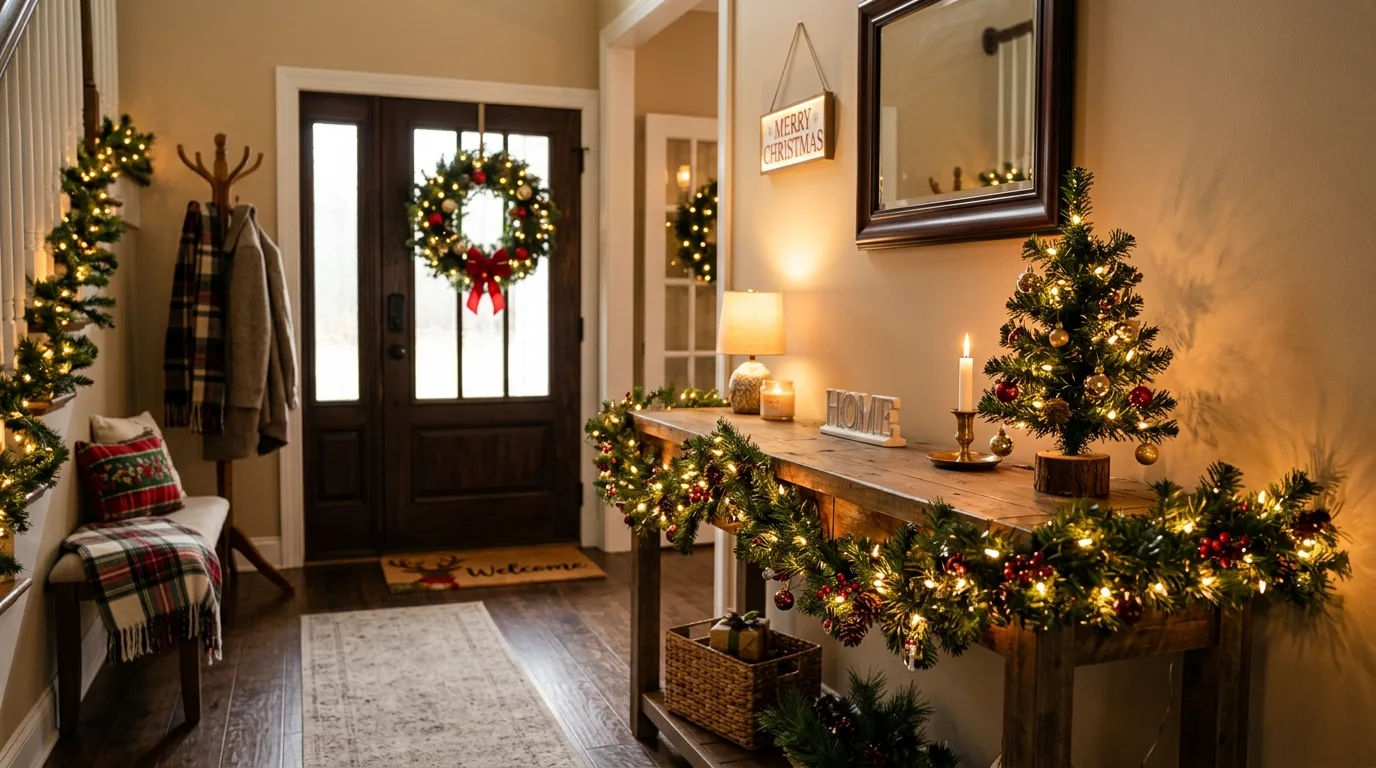 13 Magical Christmas Entryway Decor Ideas for Holiday Guests