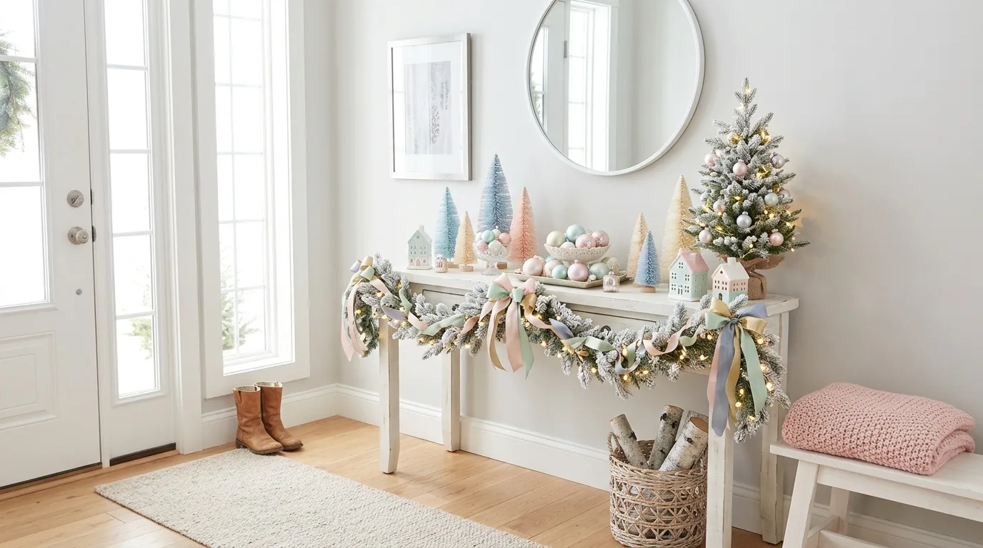 Make the first impression feel warm for 13 Magical Christmas Entryway Decor Ideas for Holiday Guests