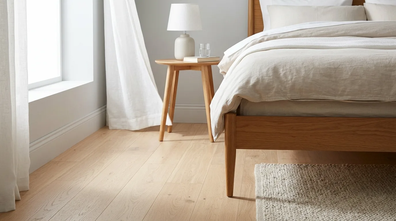 Pick furniture with visible legs for 14 Tricks to Make a Small Bedroom Look Bigger Without Moving Walls