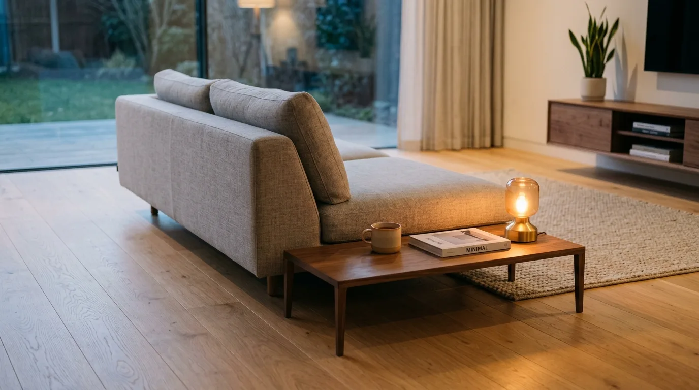 Keep the furniture lower and slimmer for 14 Tricks to Make a Small Bedroom Look Bigger Without Moving Walls