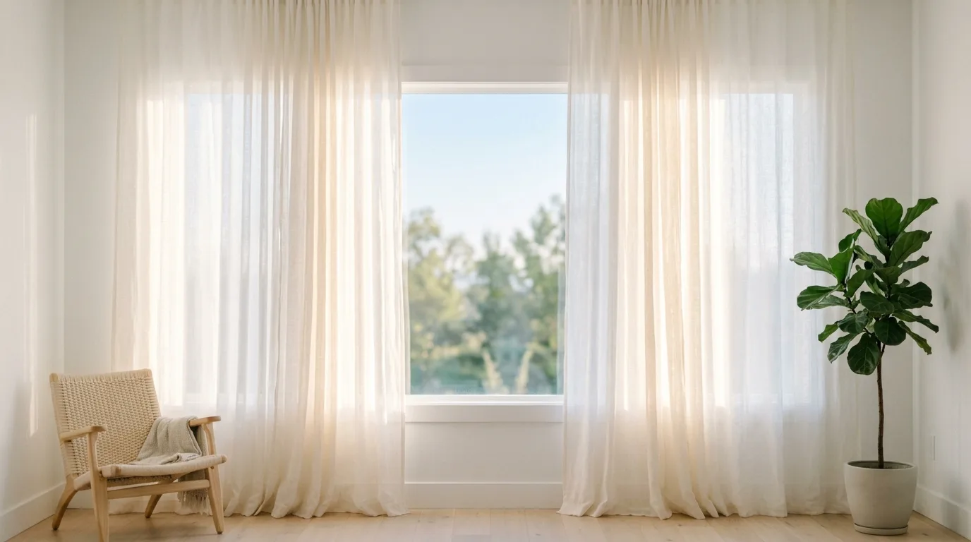 Use lighter curtains or simple blinds for 14 Tricks to Make a Small Bedroom Look Bigger Without Moving Walls