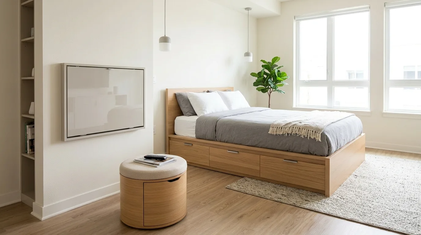 Choose smarter multifunctional pieces for 13 Easy Tips on How to Make Your Room Look Good Instantly