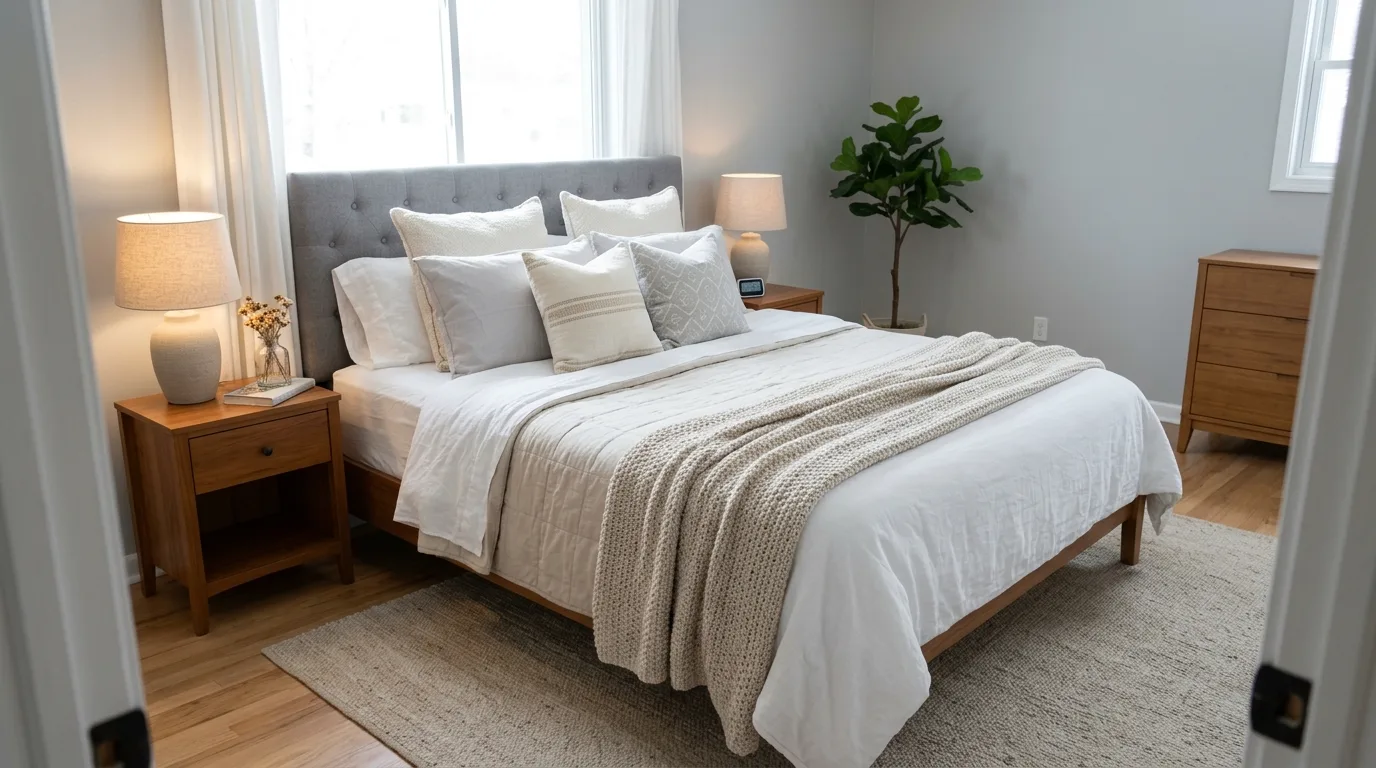 Refresh bedding or cushion covers for 13 Easy Tips on How to Make Your Room Look Good Instantly