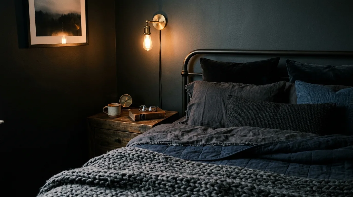 Let practicality shape the styling for 11 Masculine Male Bedroom Ideas for a Cool and Collected Space