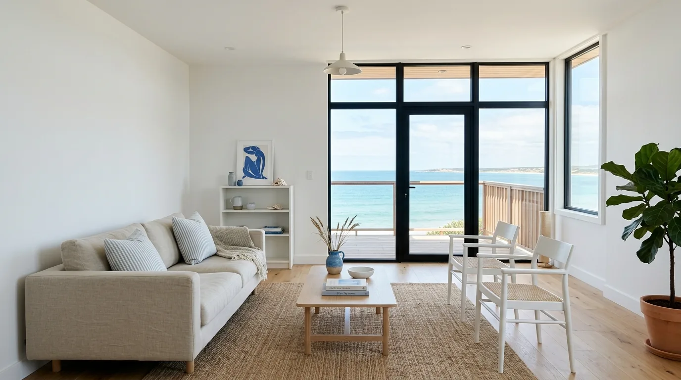 Bring in muted blue accents for 10 Fresh Modern Coastal Interior Design Ideas for a Beachy Home