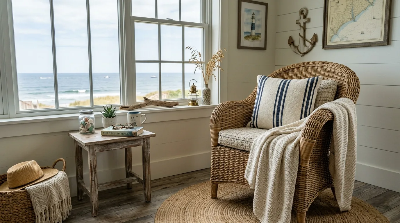 Keep furniture shapes clean for 10 Fresh Modern Coastal Interior Design Ideas for a Beachy Home