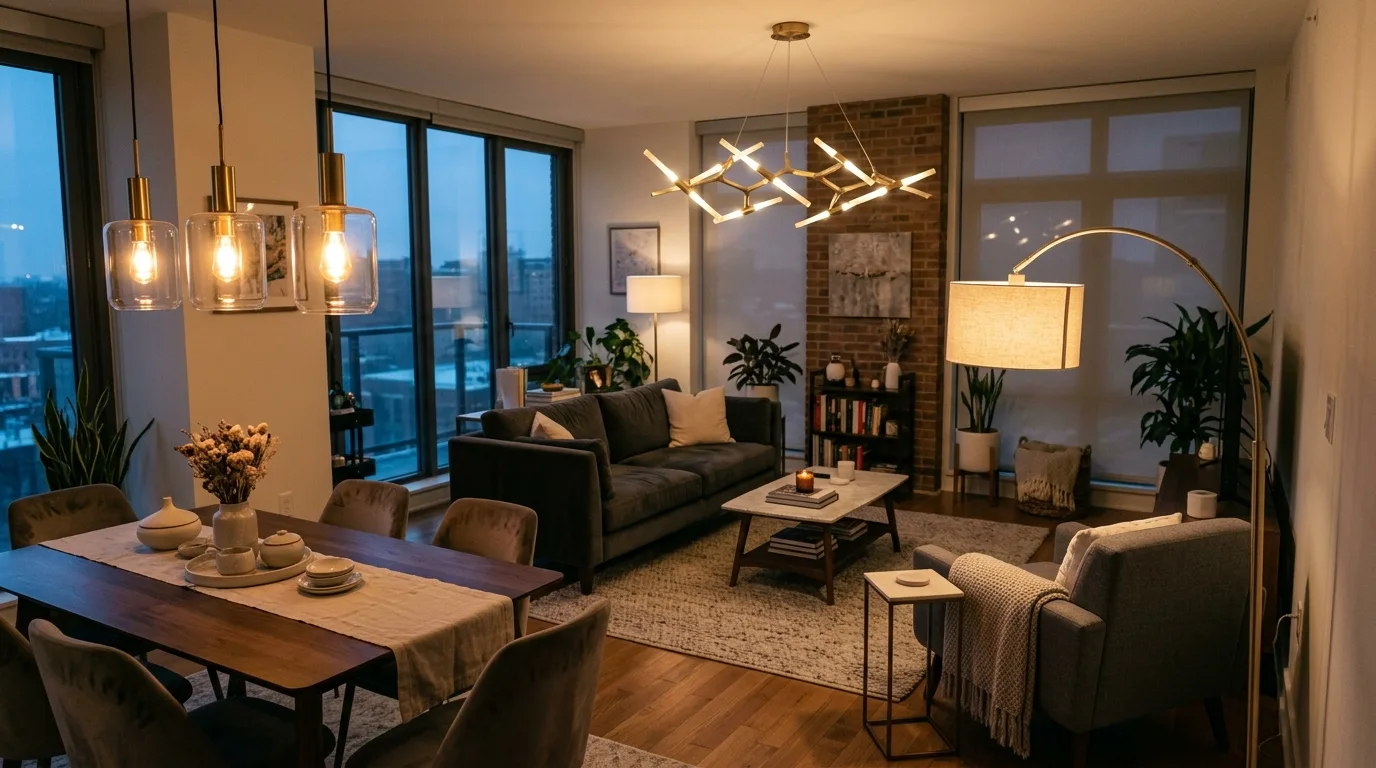 Upgrade the lighting fixtures for 13 Modern Living Room Ideas to Update Your Space Fast