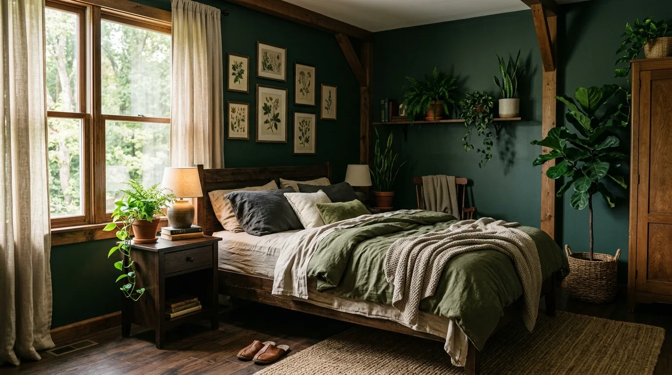 Use shadow and contrast intentionally for 14 Moody Bedroom Ideas for a Dramatic and Cozy Vibe