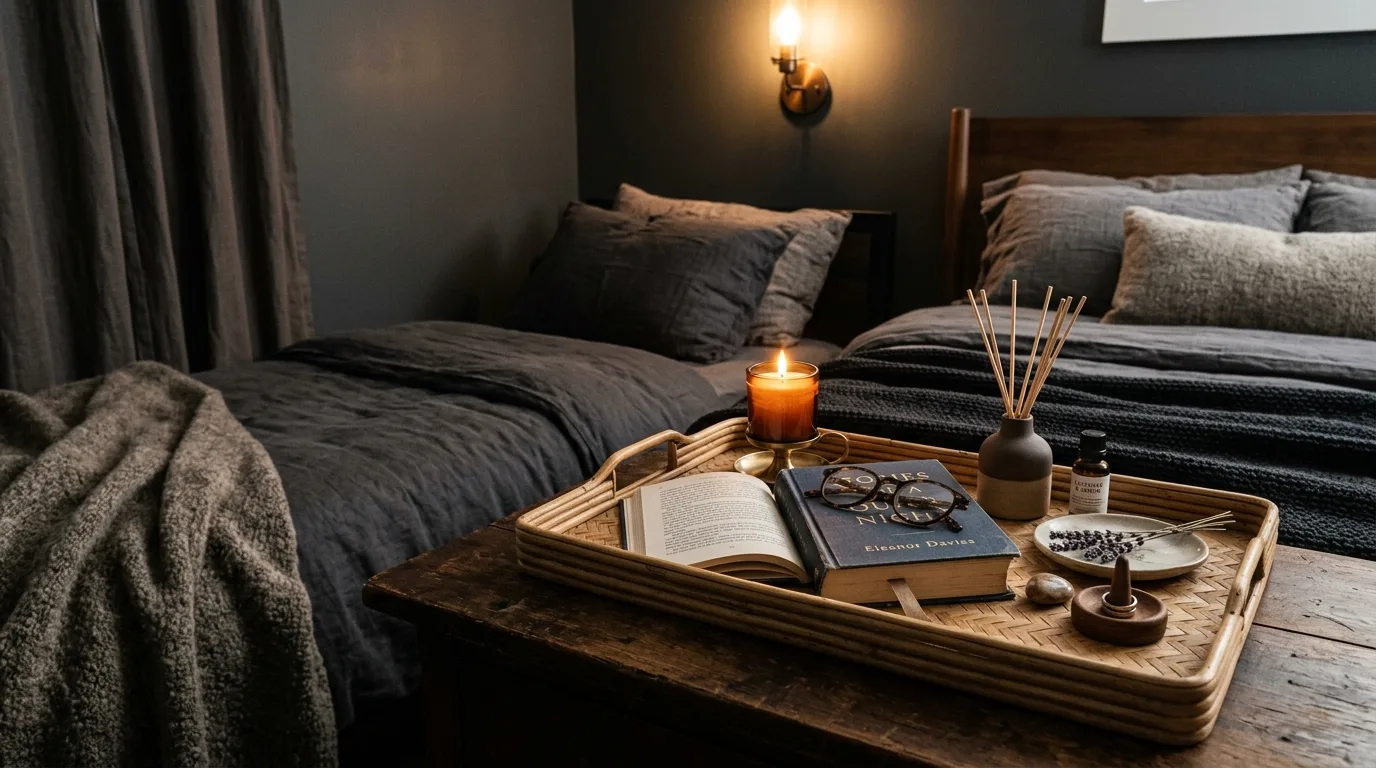 Use art with softness or depth for 13 Tips for Styling a Moody Guest Bedroom for Visitors