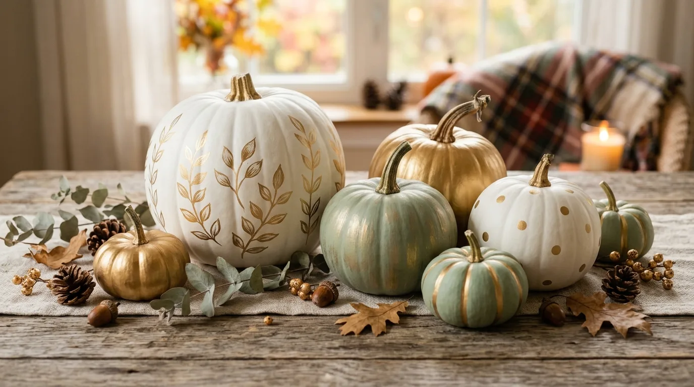 14 No-Carve Pumpkin Decorating Ideas for Elegant Fall Style