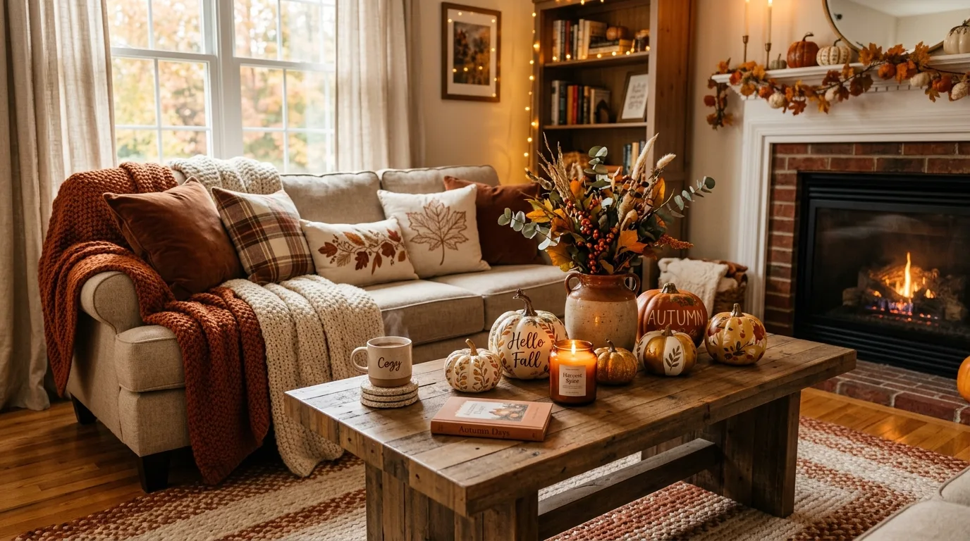 Display pumpkins in bowls and trays for 14 No-Carve Pumpkin Decorating Ideas for Elegant Fall Style