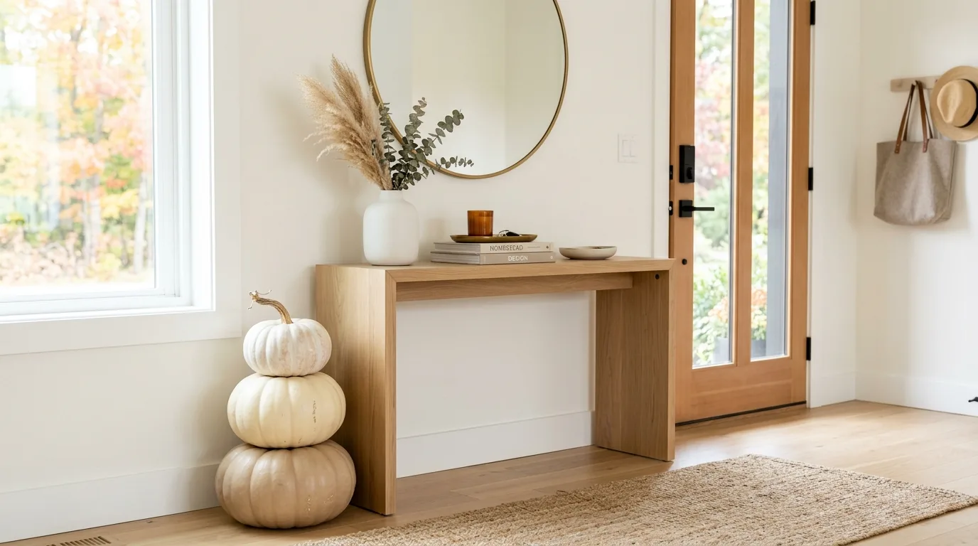 Add pressed florals or decoupage for 14 No-Carve Pumpkin Decorating Ideas for Elegant Fall Style