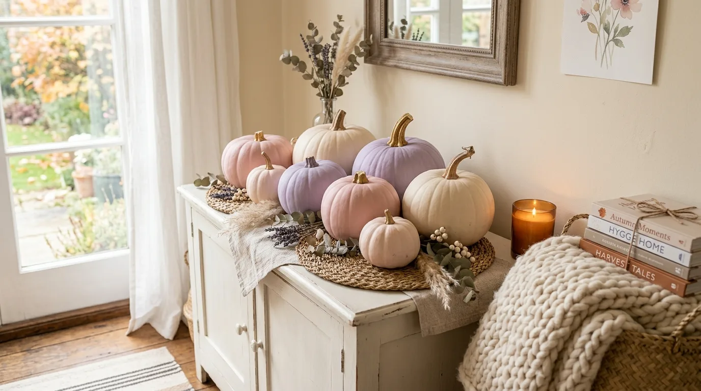 Make a topiary-like stack for 14 No-Carve Pumpkin Decorating Ideas for Elegant Fall Style