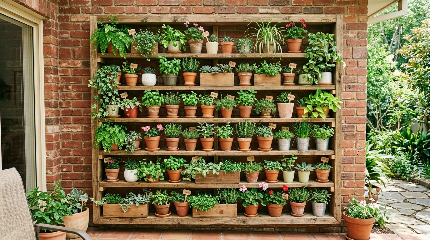 Build a vertical garden wall for 13 Outdoor Balcony Ideas for a Fresh Air Escape