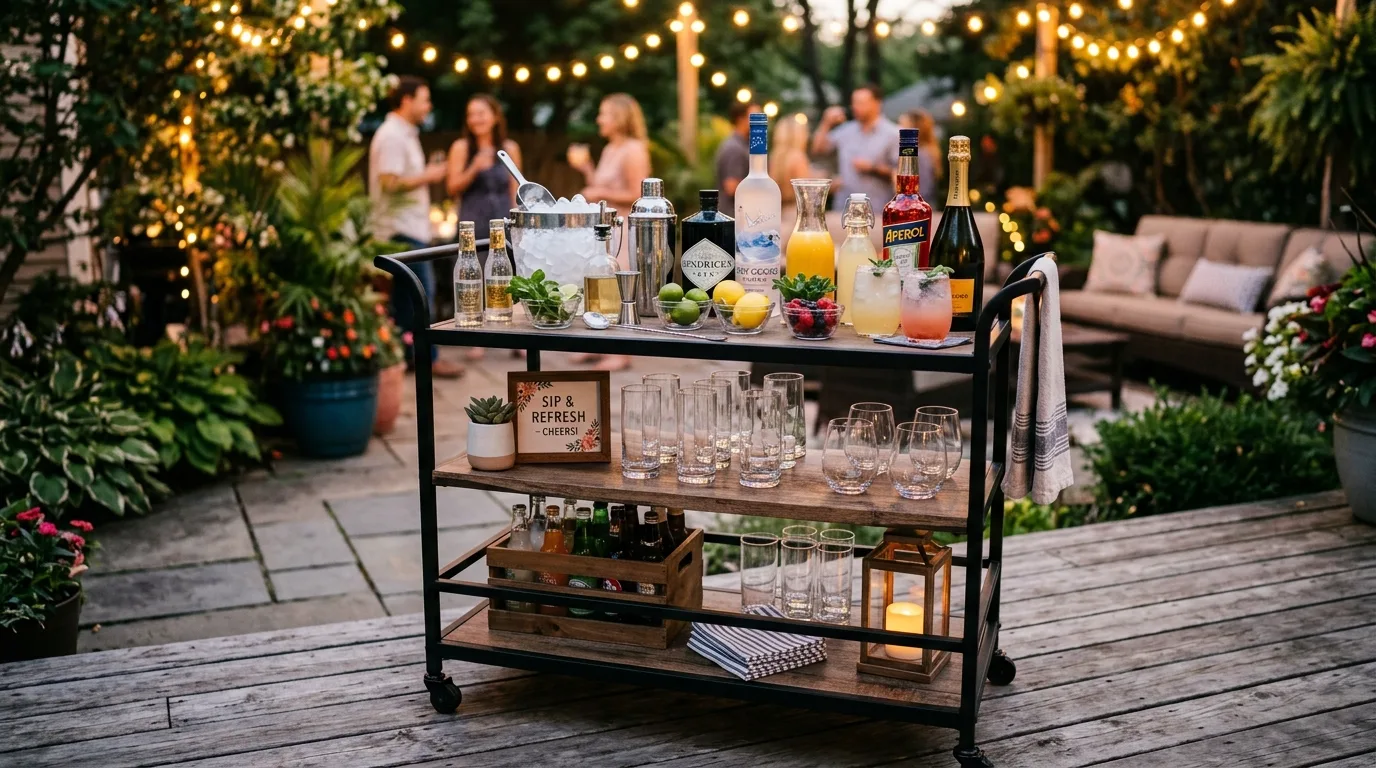 Add a small drinks station for 13 Outdoor Balcony Ideas for a Fresh Air Escape