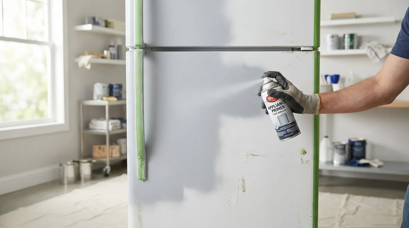 Do not skip primer for 10 Genius Hack to Paint a Washer and Dryer for a Laundry Room Refresh