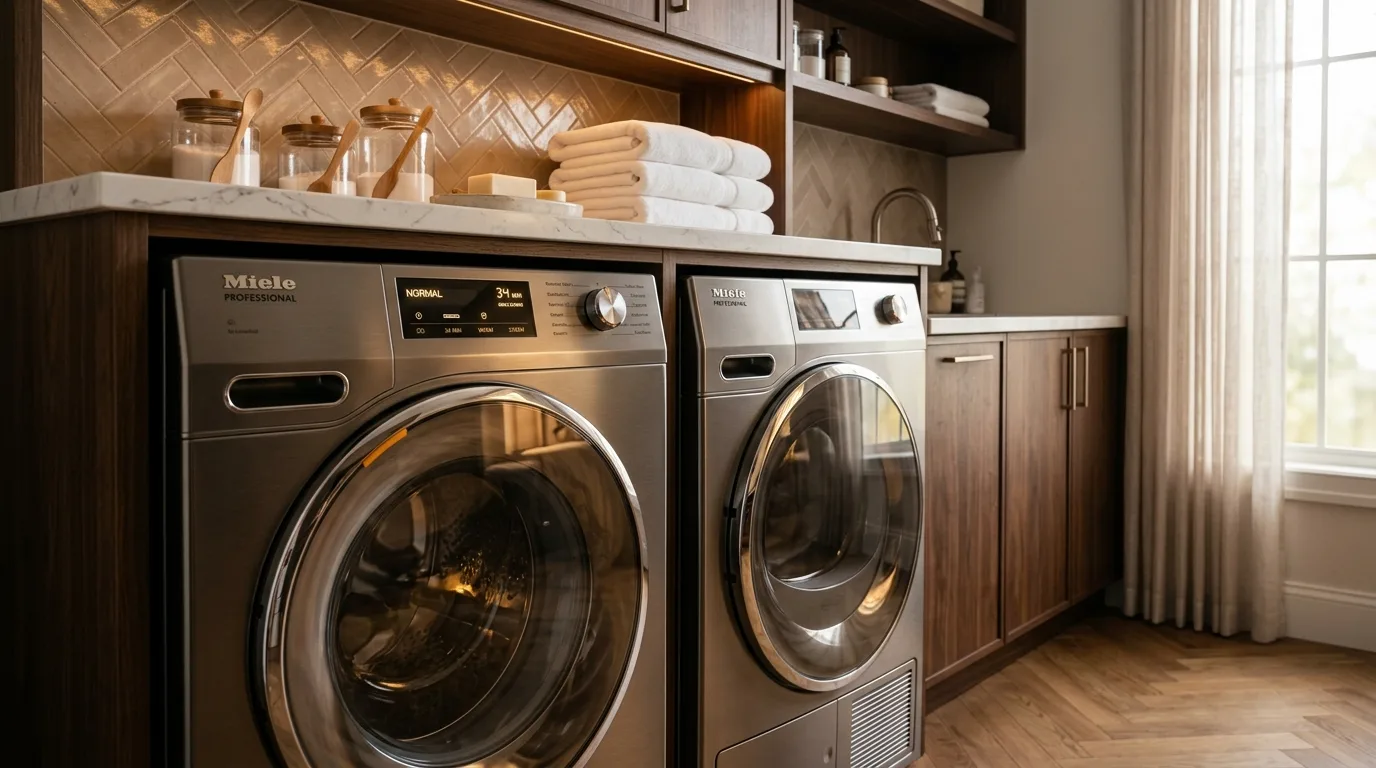 Metallic finishes feel surprisingly upscale for 10 Genius Hack to Paint a Washer and Dryer for a Laundry Room Refresh