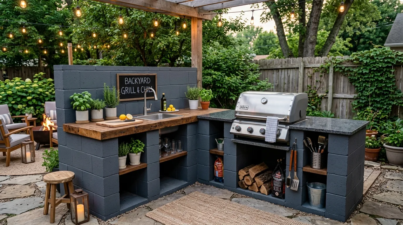 11 Genius Painted Cinder Block Ideas for Outdoor Furniture inspiration 13