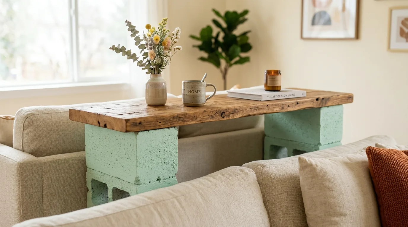 Create a bench with a backrest for 11 Genius Painted Cinder Block Ideas for Outdoor Furniture