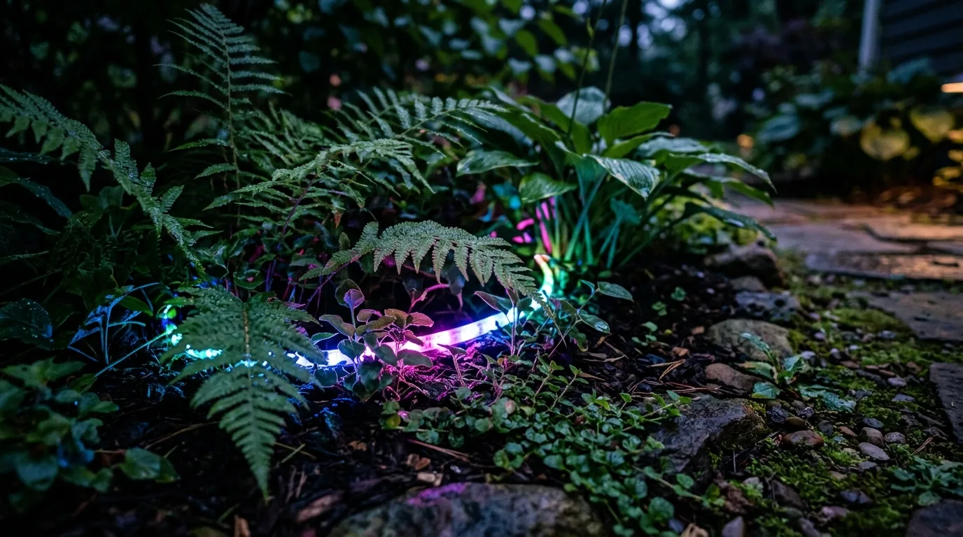 Let a fire feature double as lighting for 12 Magical Patio Lighting Ideas for Evening Ambiance