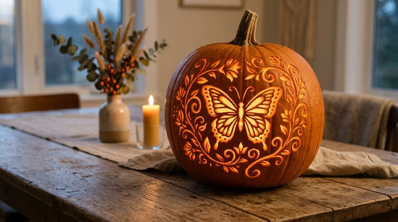 Make one pumpkin funny, not scary for 14 Unique Pumpkin Carving Ideas That Go Beyond a Basic Face