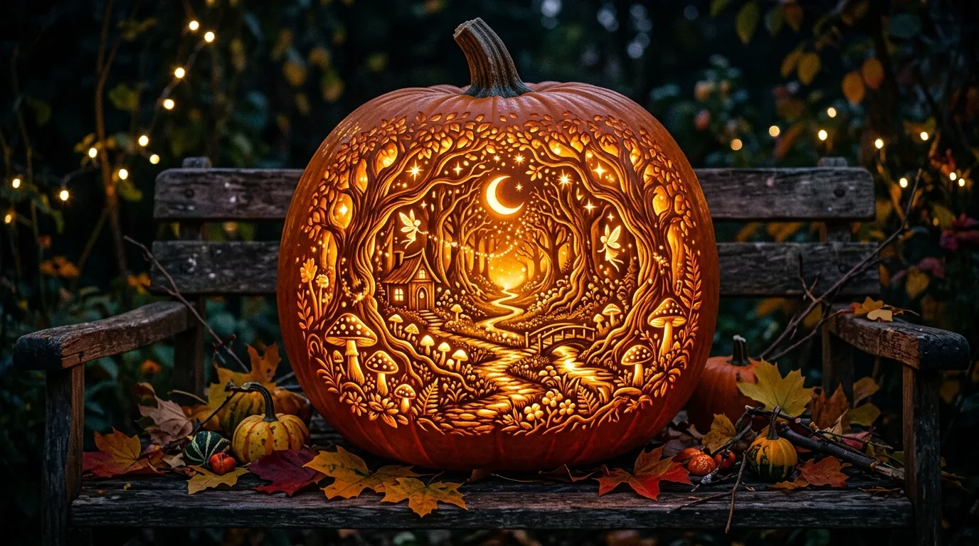 Group carved pumpkins by theme for 14 Unique Pumpkin Carving Ideas That Go Beyond a Basic Face