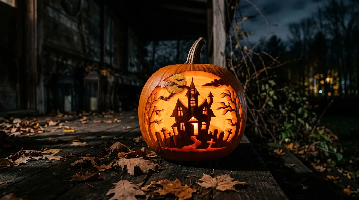 Try a floral-inspired carving pattern for 14 Unique Pumpkin Carving Ideas That Go Beyond a Basic Face