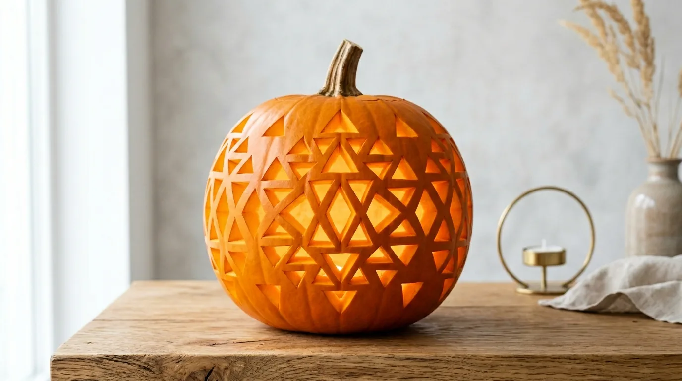 Carve a haunted house silhouette for 14 Unique Pumpkin Carving Ideas That Go Beyond a Basic Face