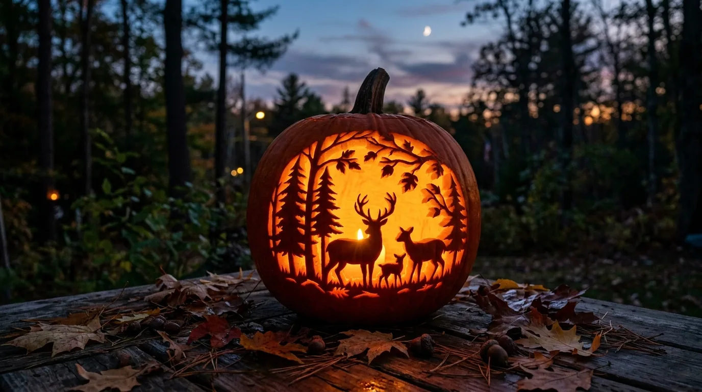 Try word or letter cutouts for 14 Unique Pumpkin Carving Ideas That Go Beyond a Basic Face