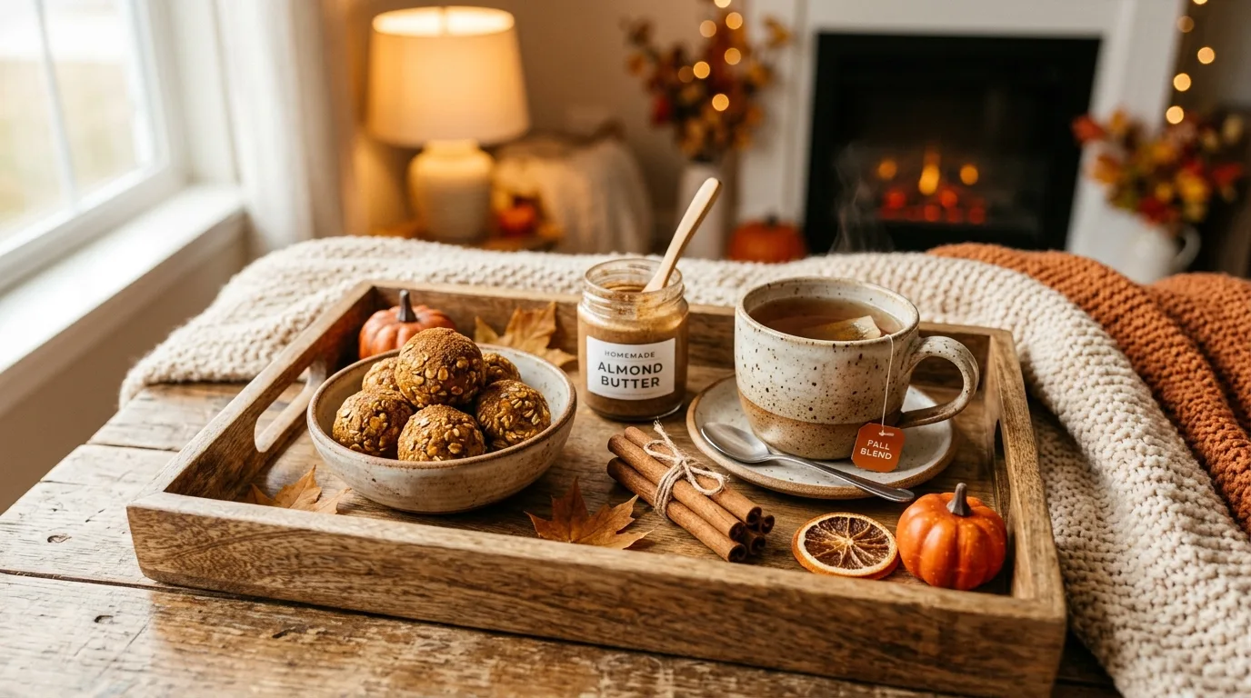 Sweeten lightly with maple or honey for 12 Healthy Pumpkin Protein Balls for a Fall Energy Boost