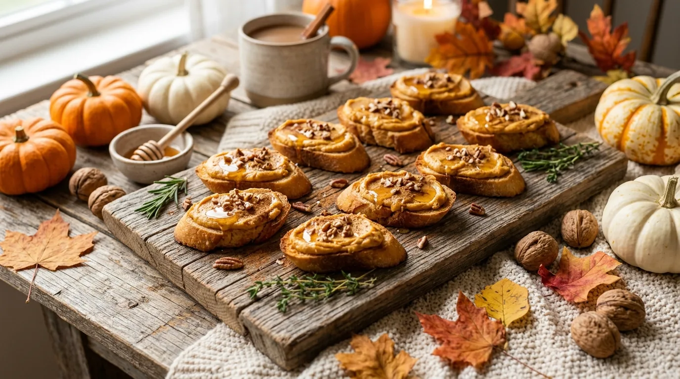 10 Unique Pumpkin Spice Crostini Appetizer for Autumn Parties