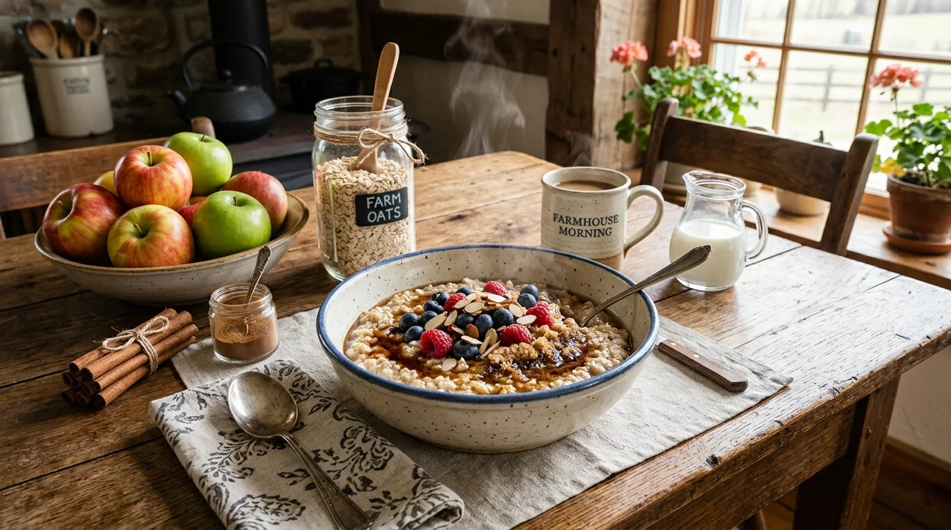Serve it hot on colder mornings for 11 Warm Raisin Apple Cinnamon Oatmeal for Chilly Mornings