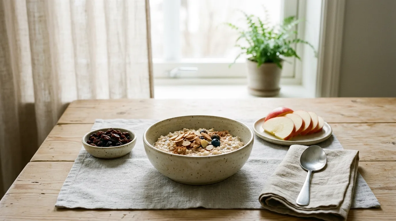 Top with extra apple slices for 11 Warm Raisin Apple Cinnamon Oatmeal for Chilly Mornings