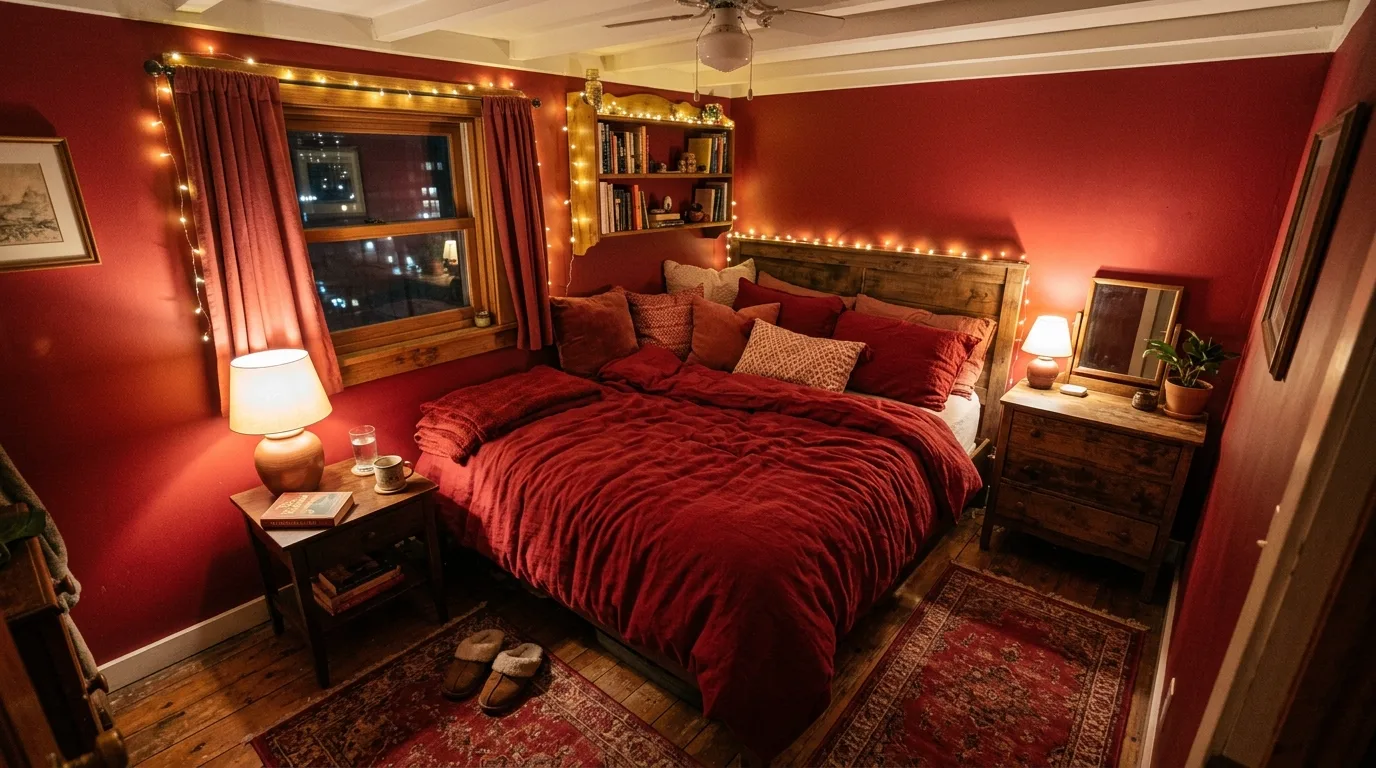 Let the room feel bold but restful for 10 Bold Red Bedroom Ideas for a Passionate Pop of Color