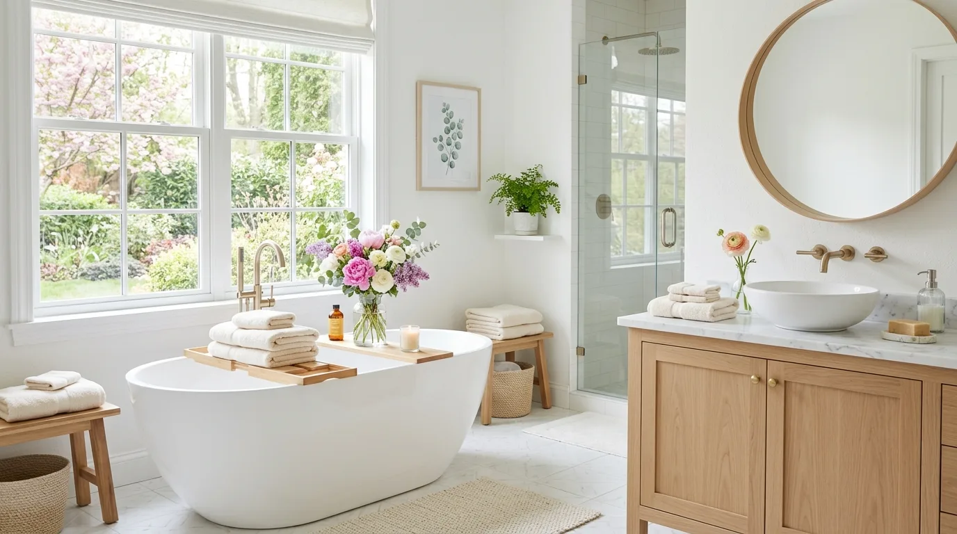 Try a floral centerpiece or bowl display for 10 Refreshing Spring Decor Ideas to Brighten Every Room