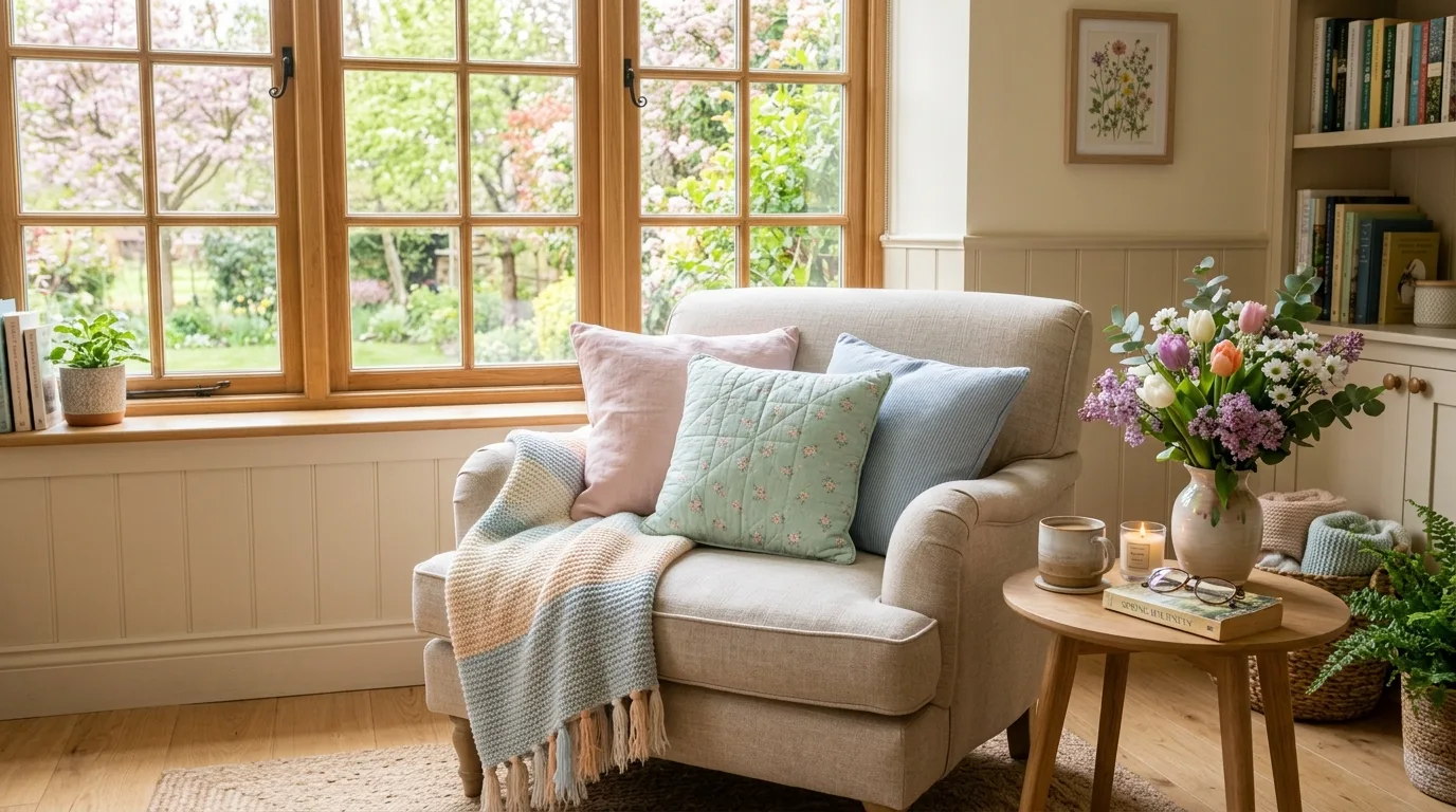 Declutter darker winter layers for 10 Refreshing Spring Decor Ideas to Brighten Every Room