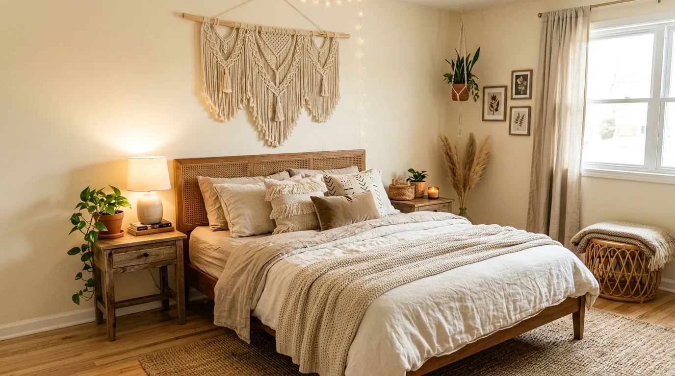 13 Relaxed Boho Bedroom Ideas for a Laid-Back Vibe