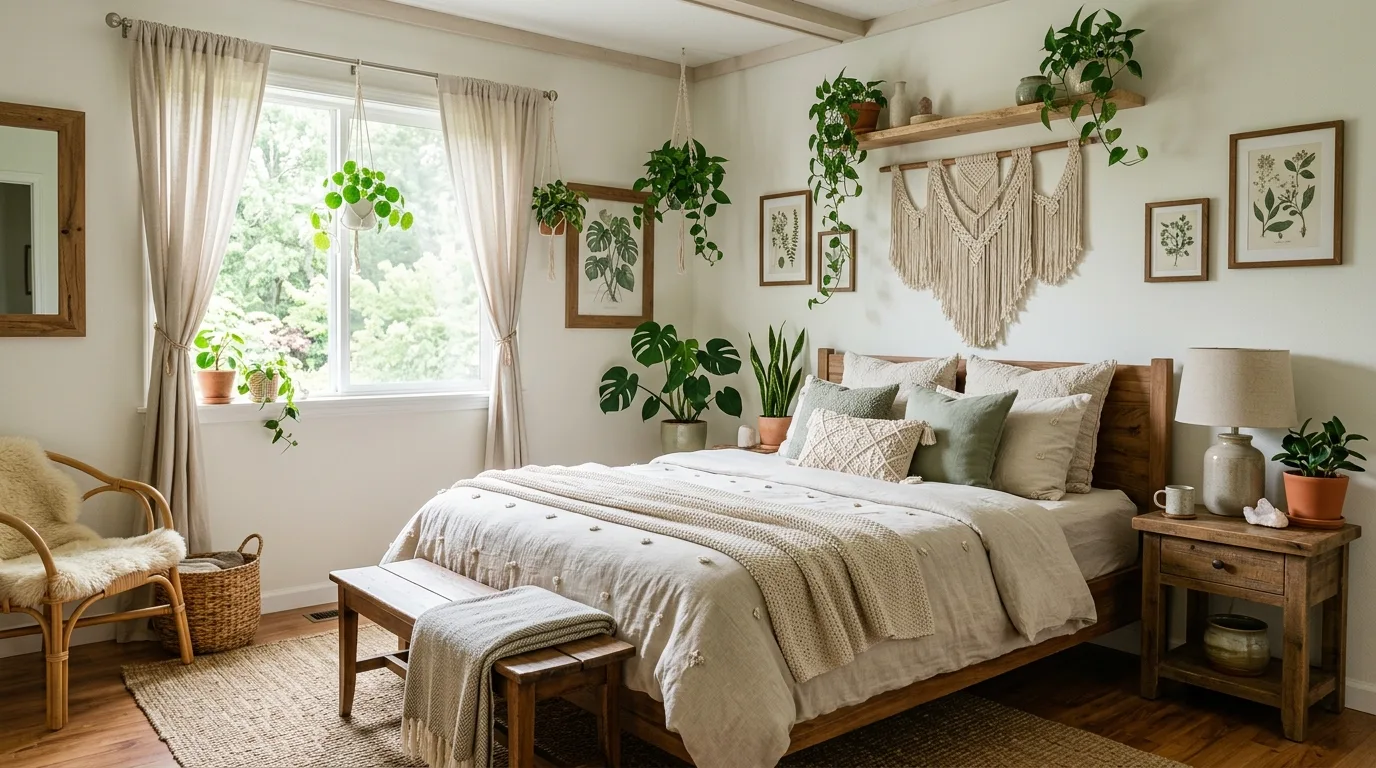 Let imperfections feel natural for 13 Relaxed Boho Bedroom Ideas for a Laid-Back Vibe