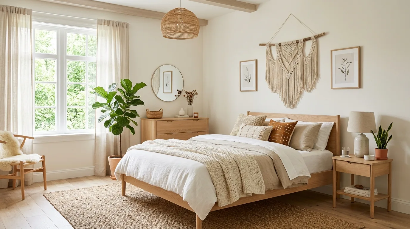 Mix vintage and newer pieces for 13 Relaxed Boho Bedroom Ideas for a Laid-Back Vibe